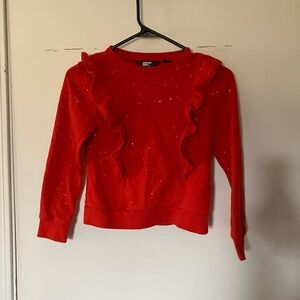 Red Ruffled Sweater by Cat & Jack